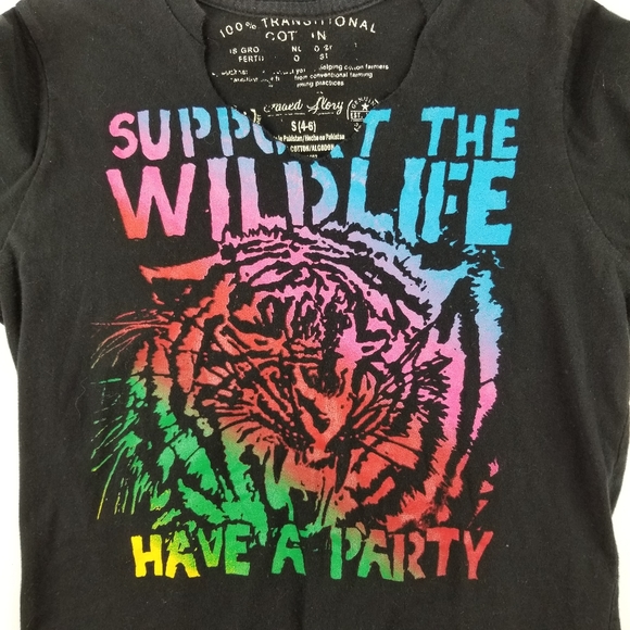 Faded Glory 100% Transitional Cotton graphic tee Sm - Picture 5 of 7